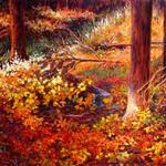 
"The Forest Floor"; N.Jacquin copyright; Oil on Copper; 24" x 20" image; (Framing Type 2)